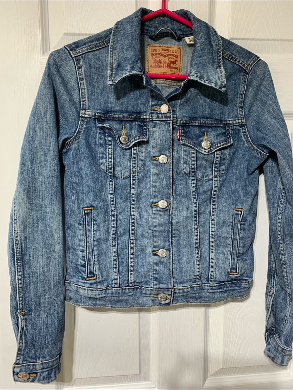 Levi's Light Blue Denim Jacket with Button Front